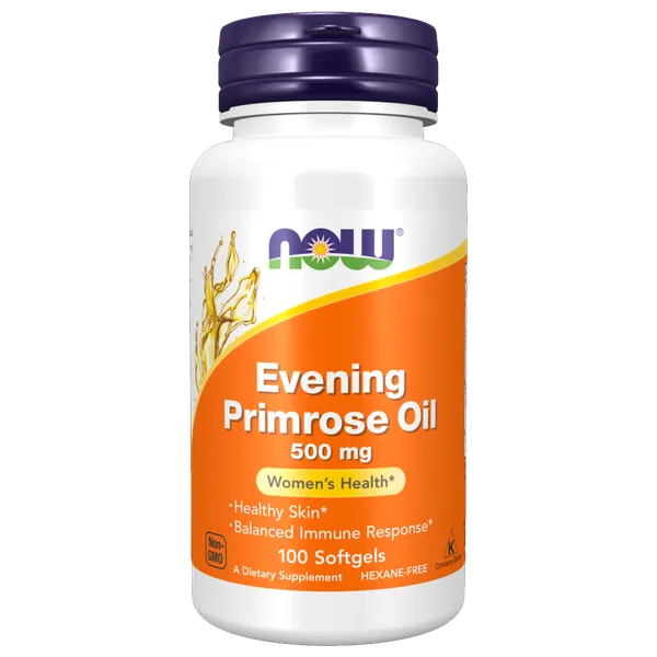 Aceite de Onagra Evening Primrose Now Foods 500mg 100 Cápsulas Blandas